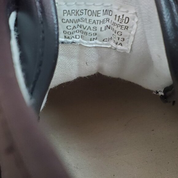 Polo Ralph Lauren Parkstone Low Size 11.5 D Black Leather Duck Boat Shoes READ - Picture 6 of 9